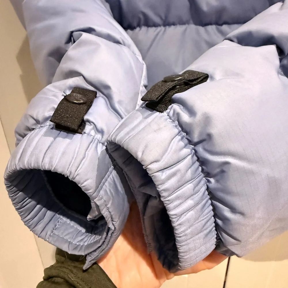 The North Face Black and Blue Retro Nuptse Down Jacket - Picture 3 of 4